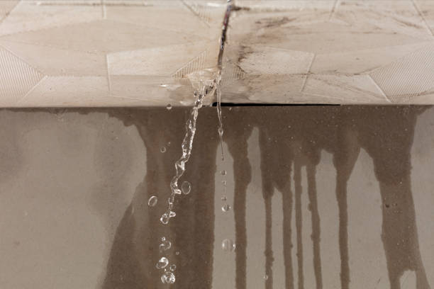 Professional Burst Pipe Cleanup technician working in Brownfield, ME